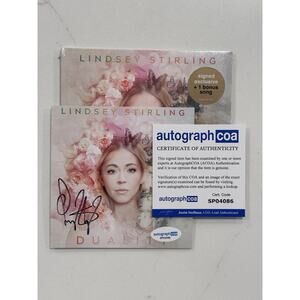 Lindsey Stirling SIGNED Duality CD AUTOGRAPHED COA ACOA Card Eye Of The Untold 5